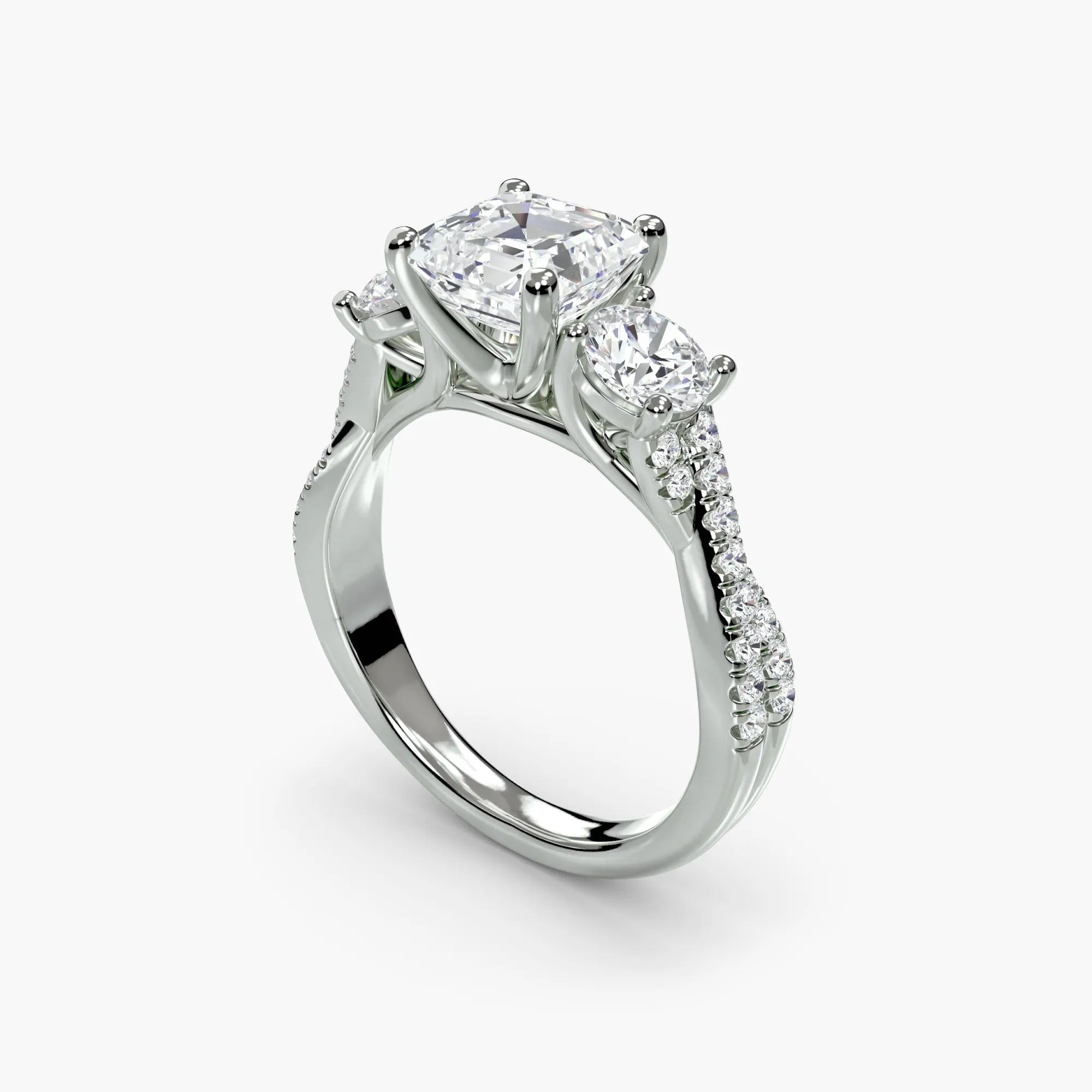 Twisted Pavé Eternity