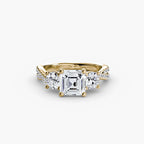 Twisted Pavé Eternity - Asscher