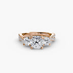 Twisted Pavé Eternity - Cushion