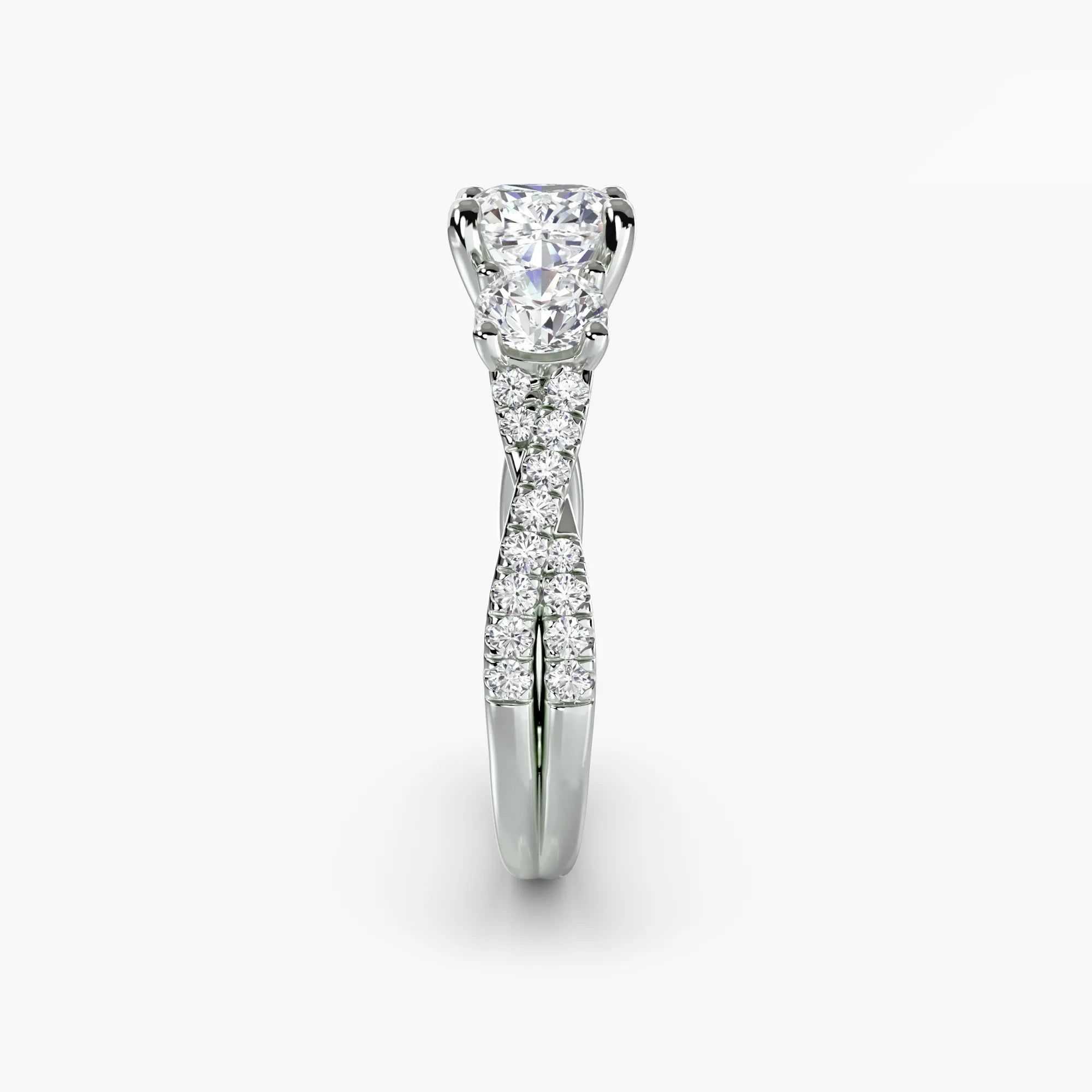 Twisted Pavé Eternity