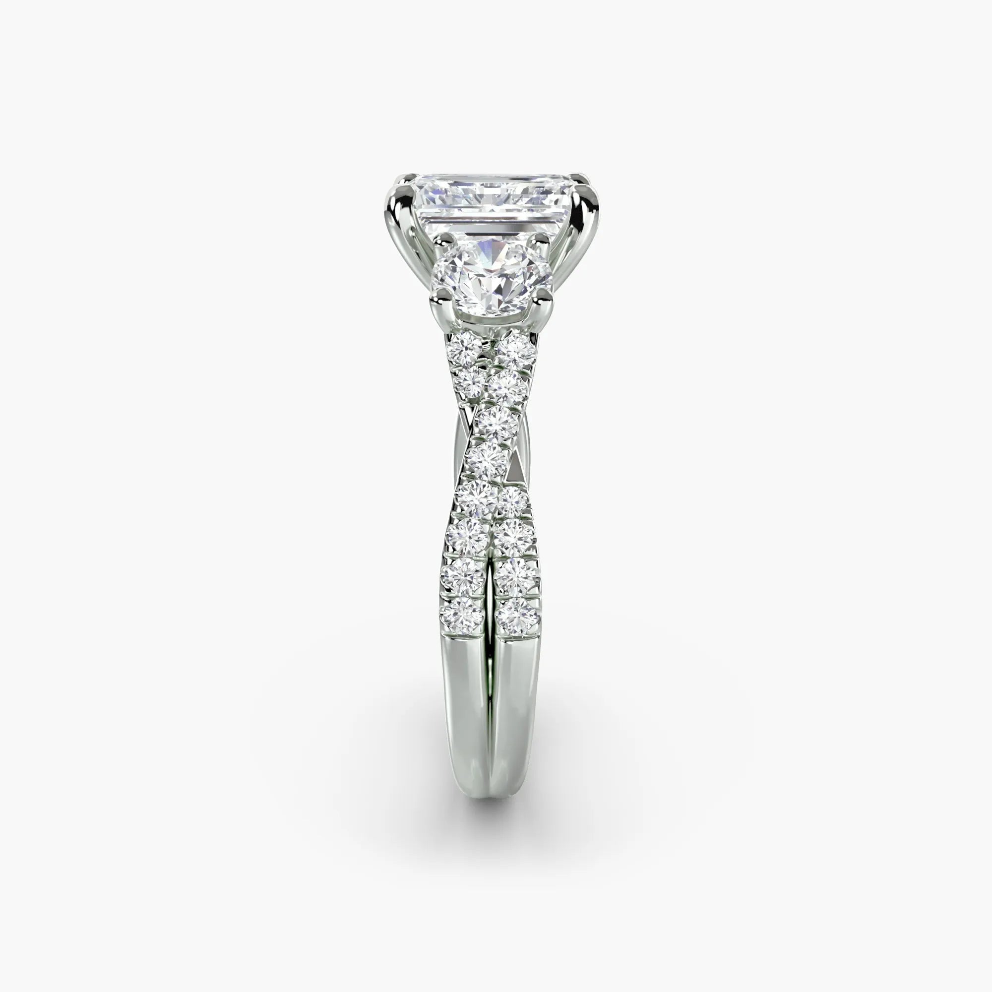 Twisted Pavé Eternity