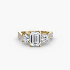 Twisted Pavé Eternity - Emerald