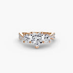 Twisted Pavé Eternity - Heart