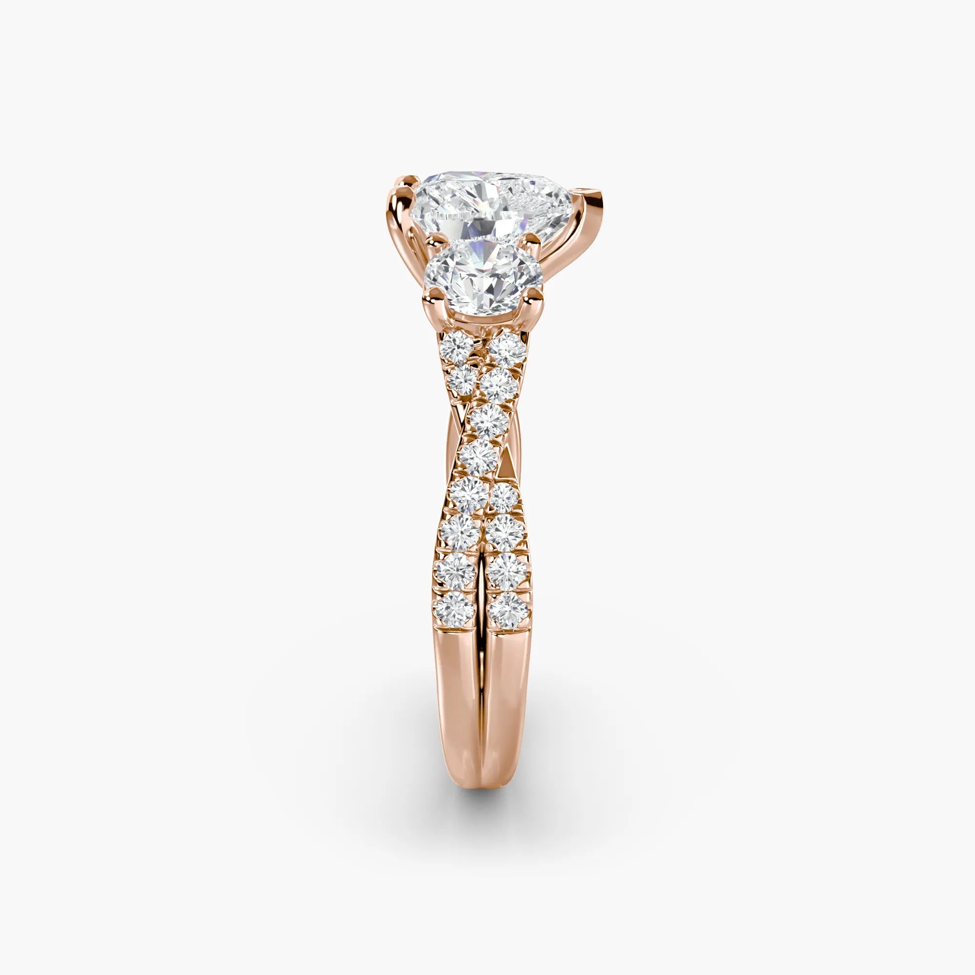 Twisted Pavé Eternity