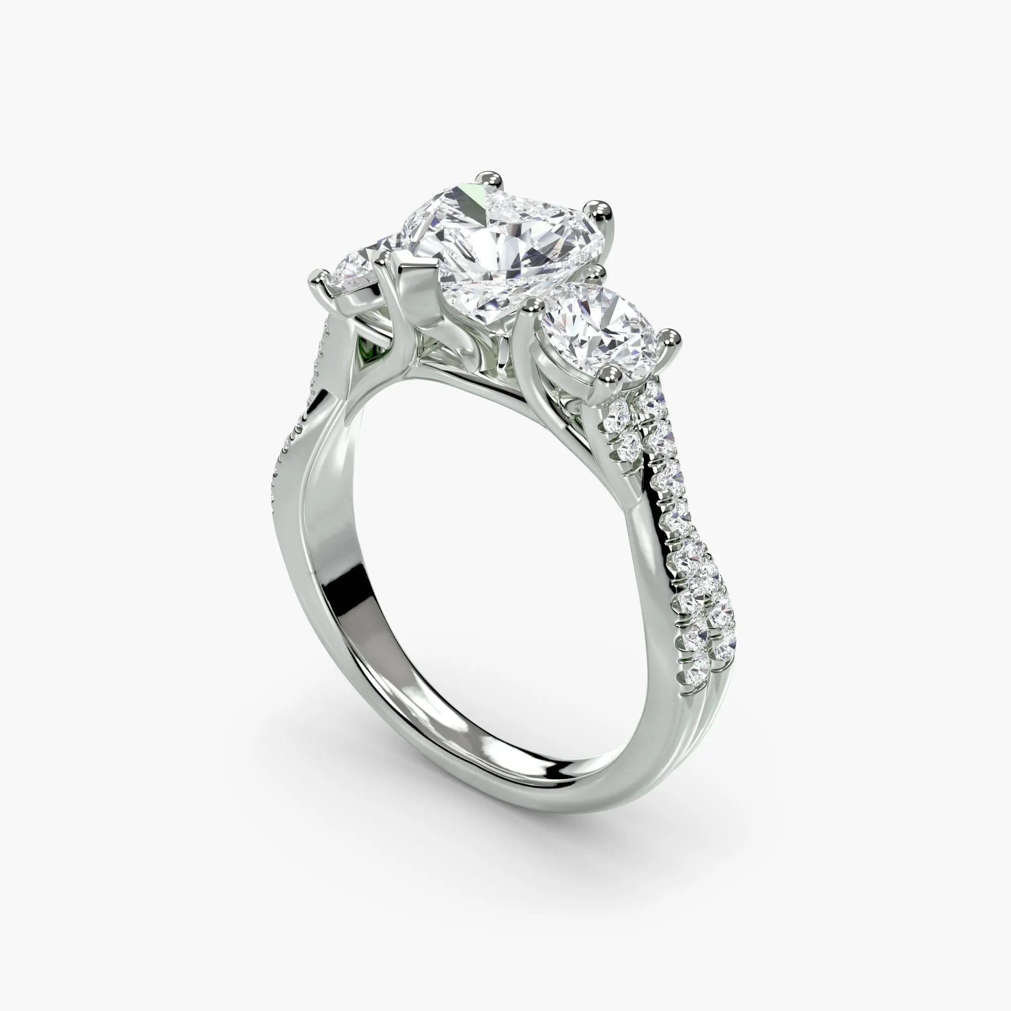 Twisted Pavé Eternity