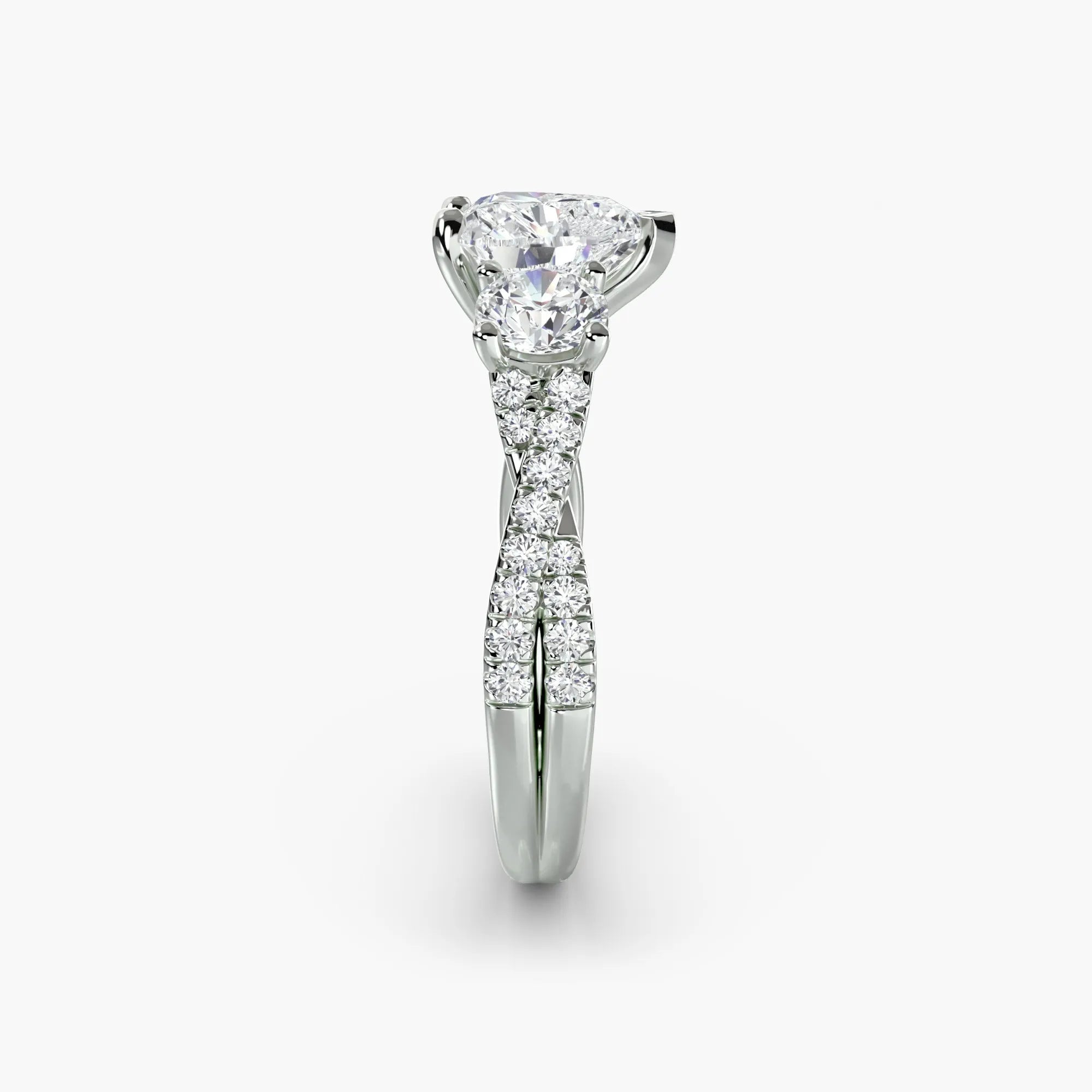 Twisted Pavé Eternity