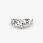 Twisted Pavé Eternity - Heart