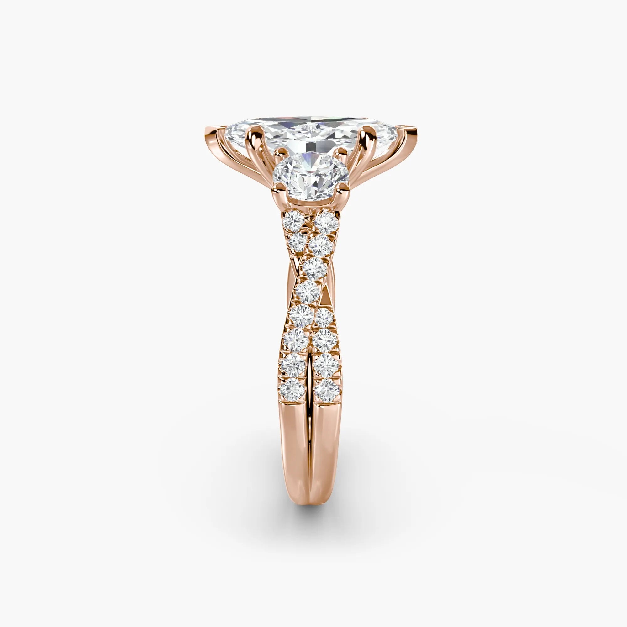 Twisted Pavé Eternity