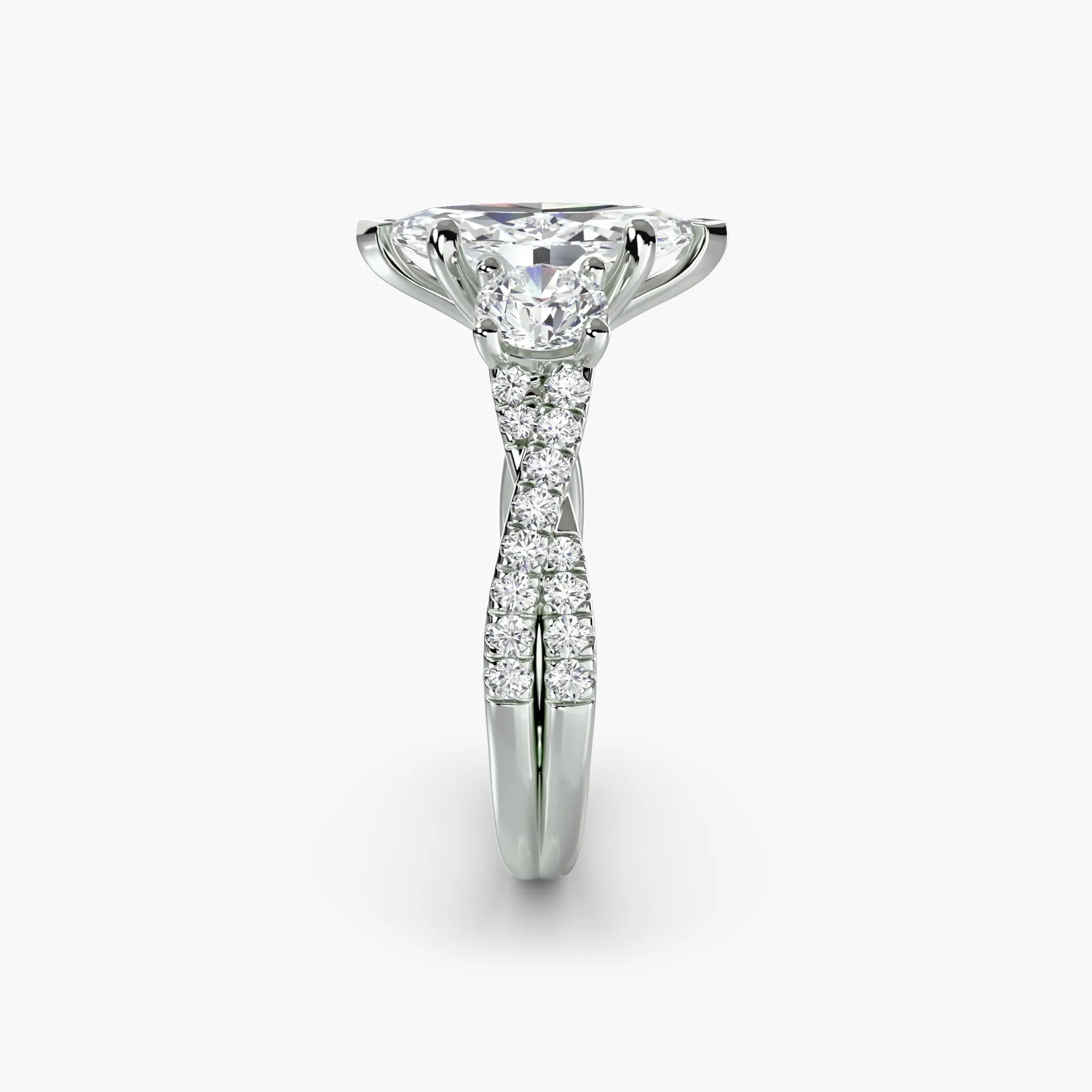 Twisted Pavé Eternity