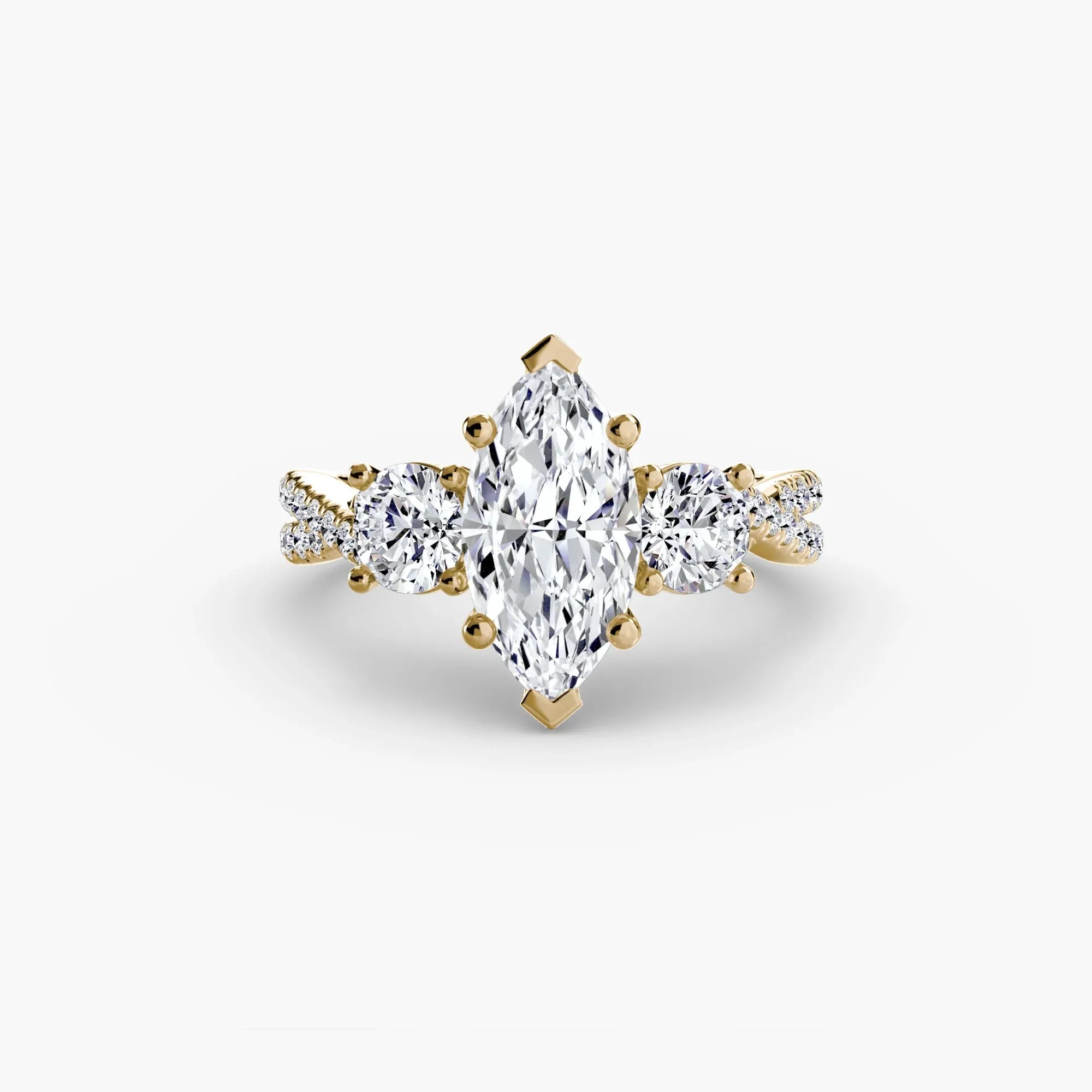 Twisted Pavé Eternity - Marquise