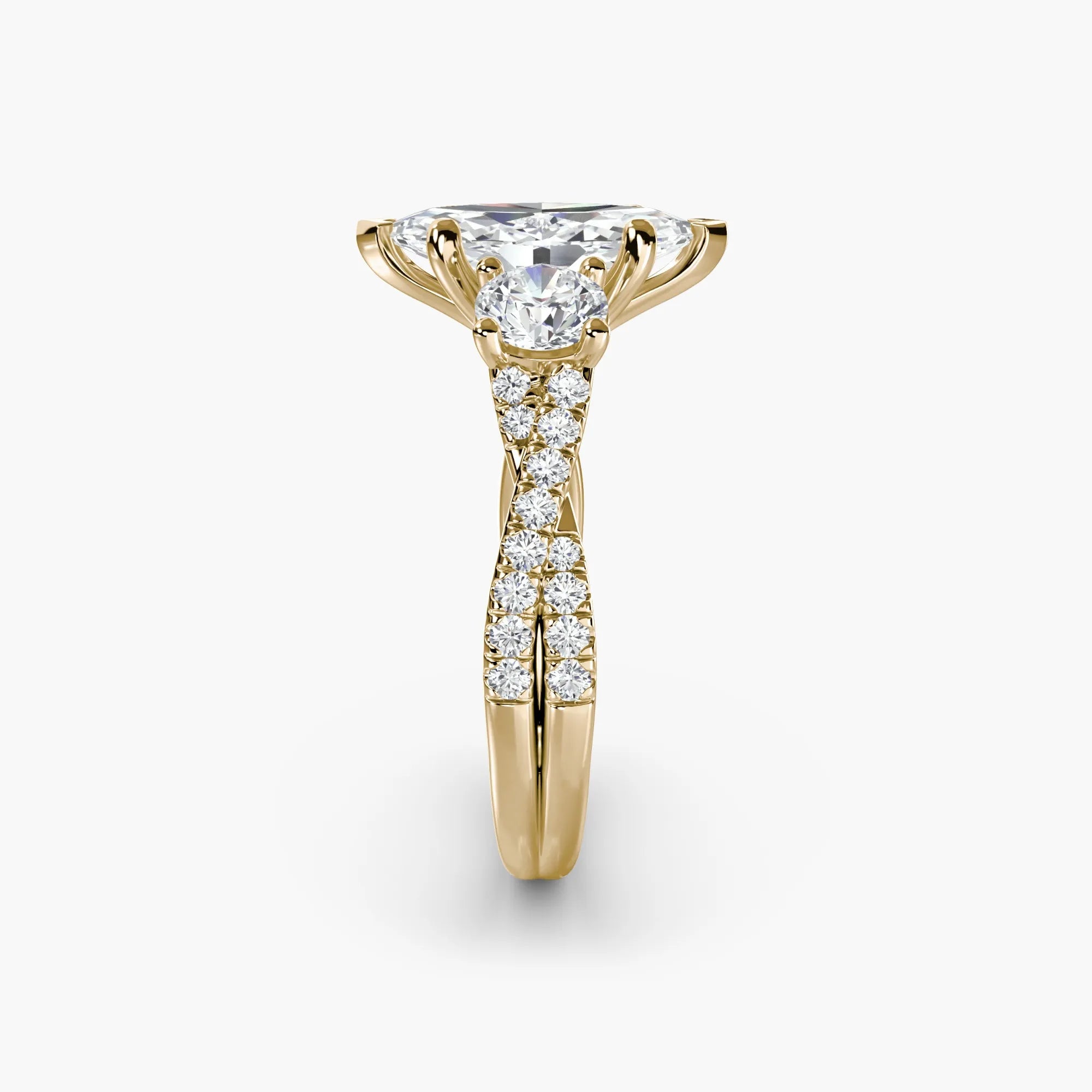 Twisted Pavé Eternity