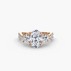 Twisted Pavé Eternity - Oval