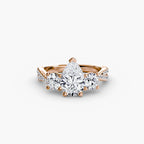 Twisted Pavé Eternity - Pear