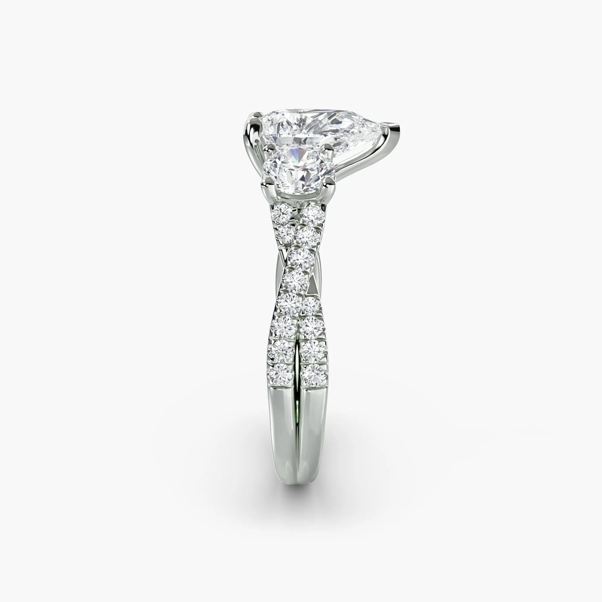 Twisted Pavé Eternity