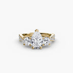 Twisted Pavé Eternity - Pear