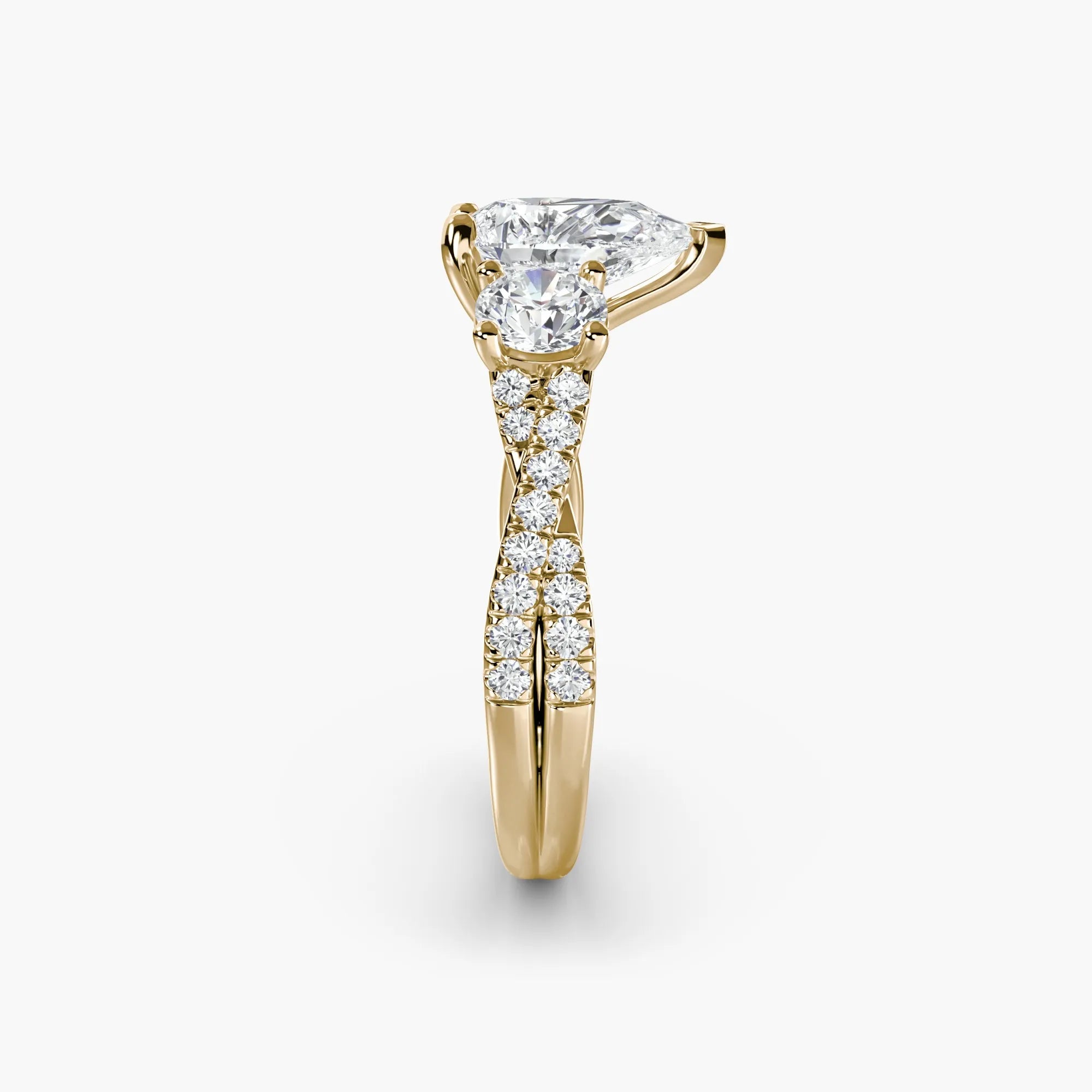 Twisted Pavé Eternity