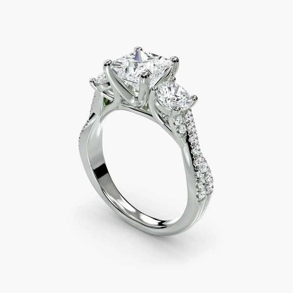 Twisted Pavé Eternity - Princess