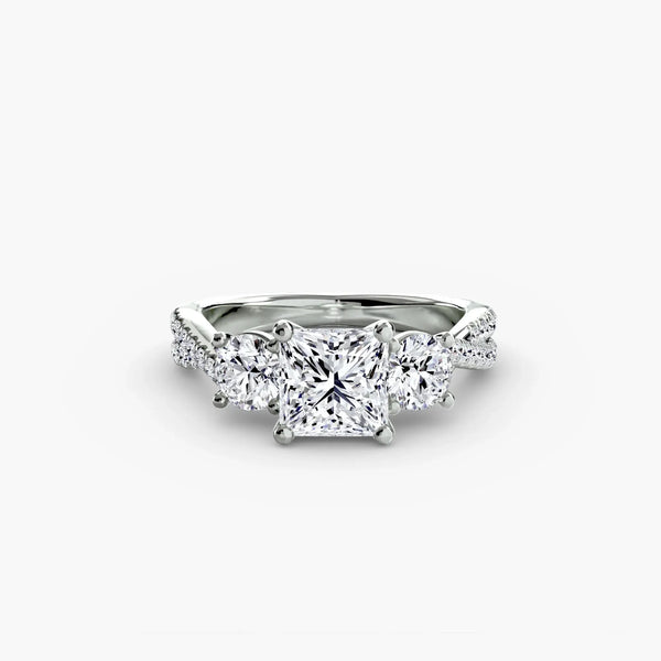 Twisted Pavé Eternity - Princess