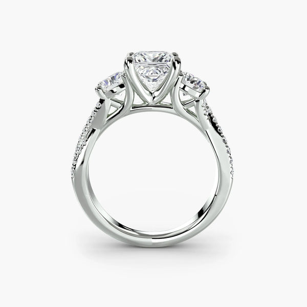 Twisted Pavé Eternity - Princess