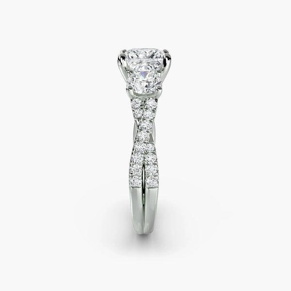Twisted Pavé Eternity - Princess