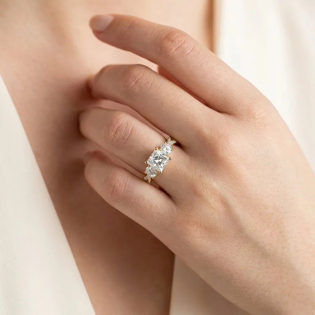 Twisted Pavé Eternity - Princess