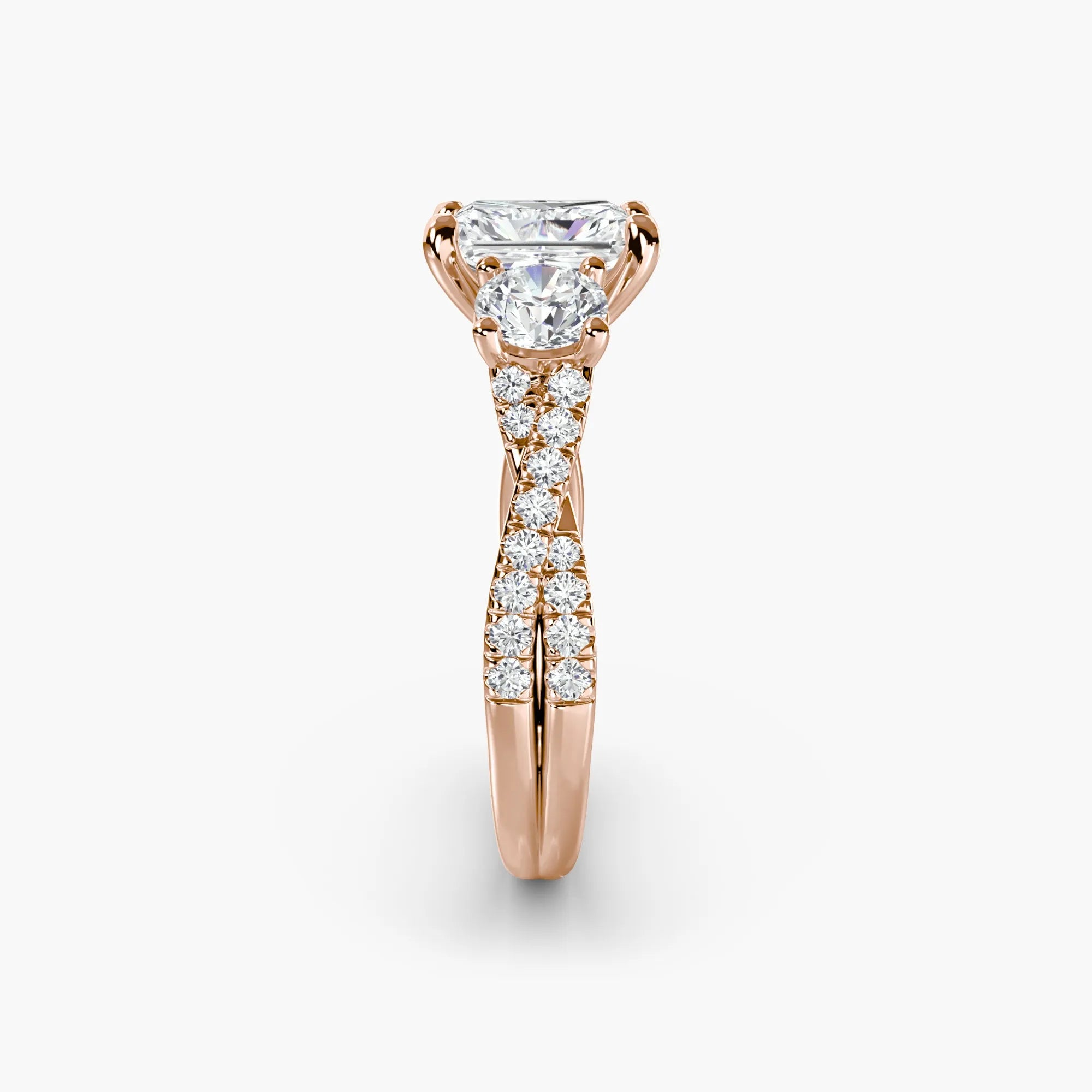 Twisted Pavé Eternity