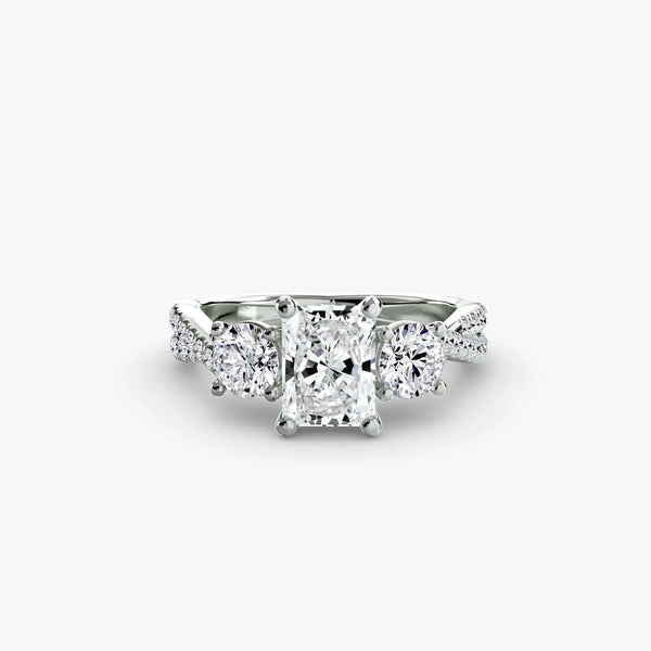 Twisted Pavé Eternity - Radiant