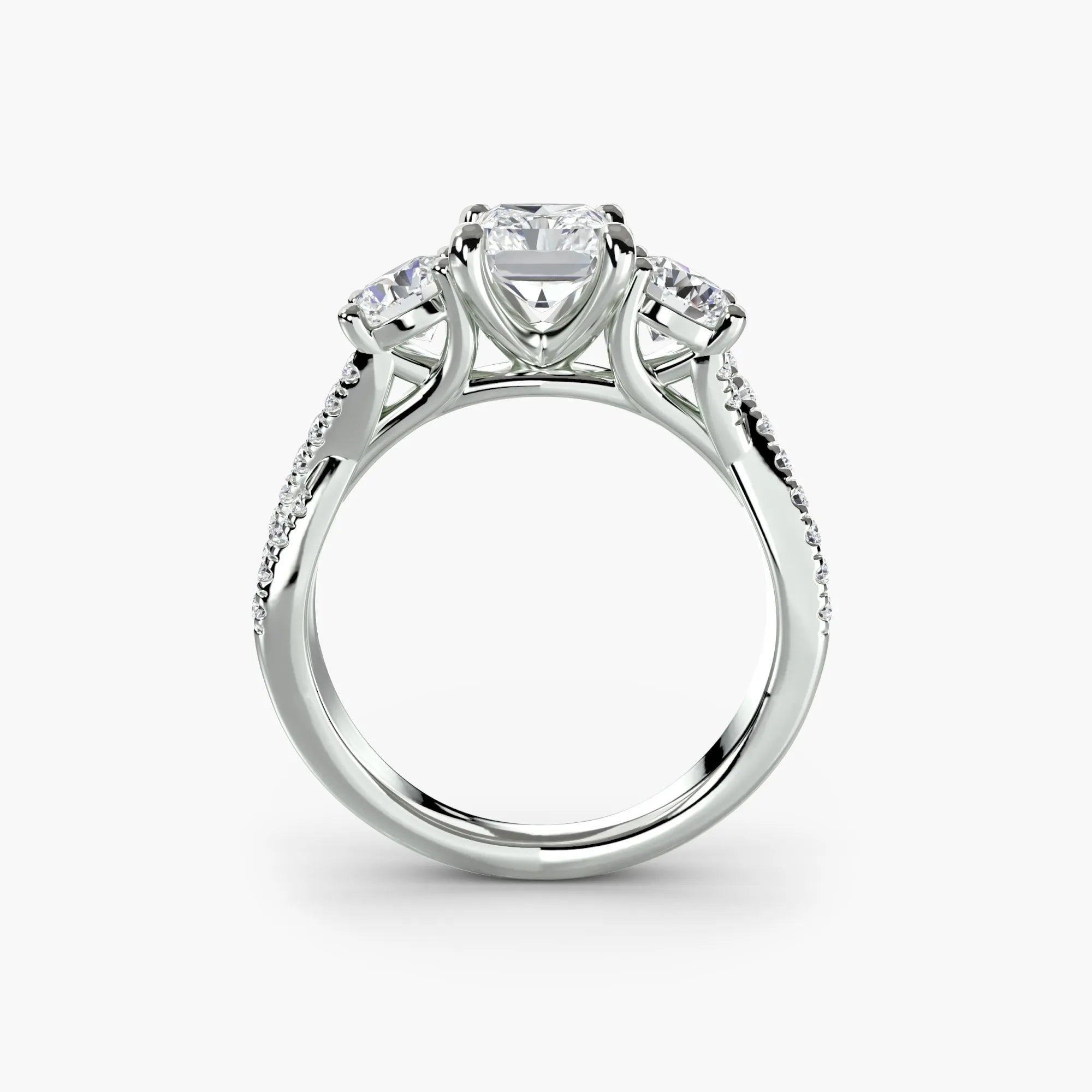 Twisted Pavé Eternity