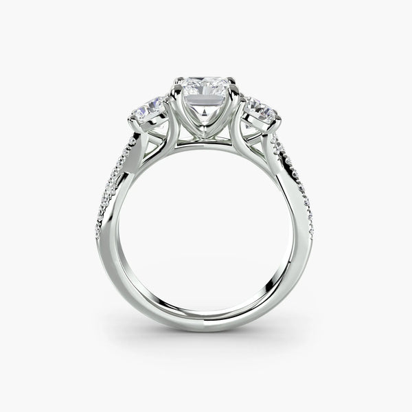 Twisted Pavé Eternity - Radiant