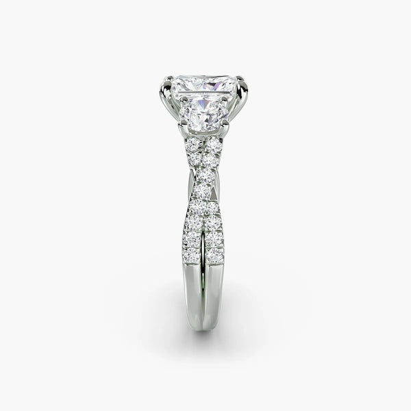 Twisted Pavé Eternity - Radiant