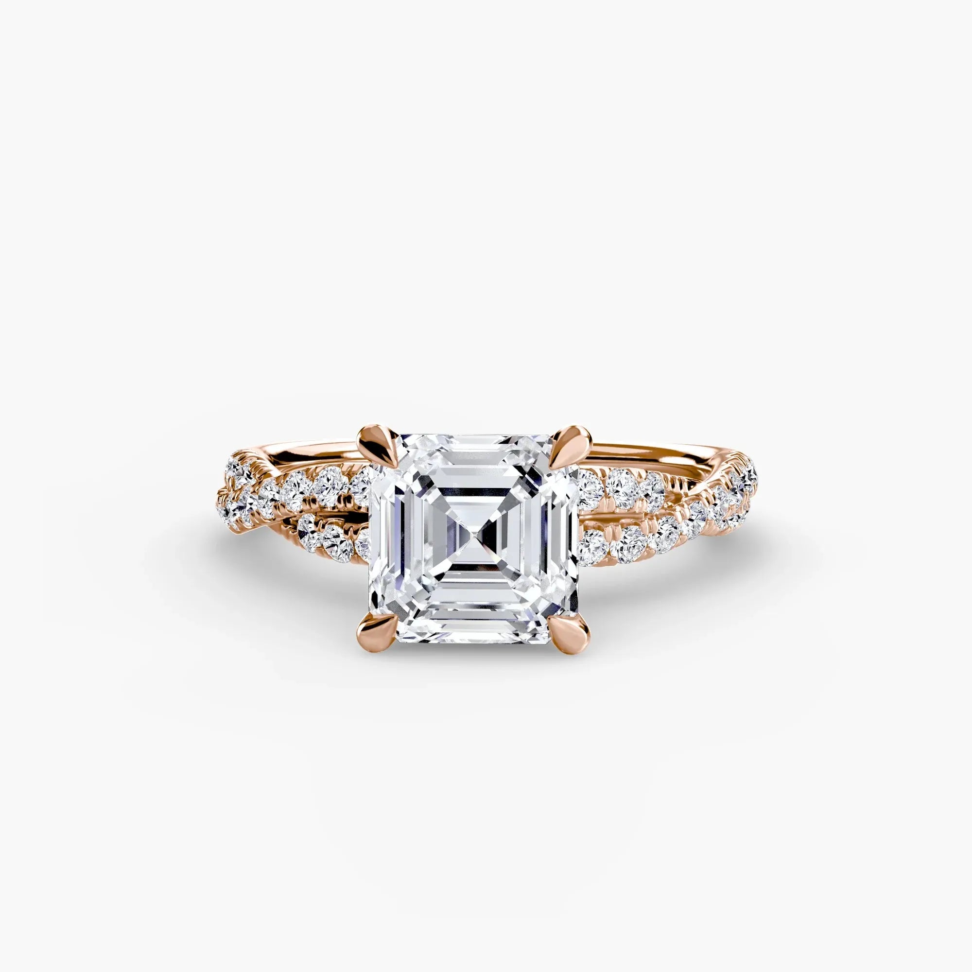 Twisted Pavé Sparkle - Asscher