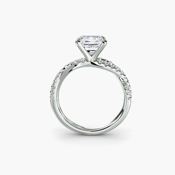 Twisted Pavé Sparkle - Asscher