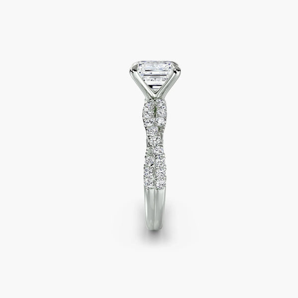 Twisted Pavé Sparkle - Asscher