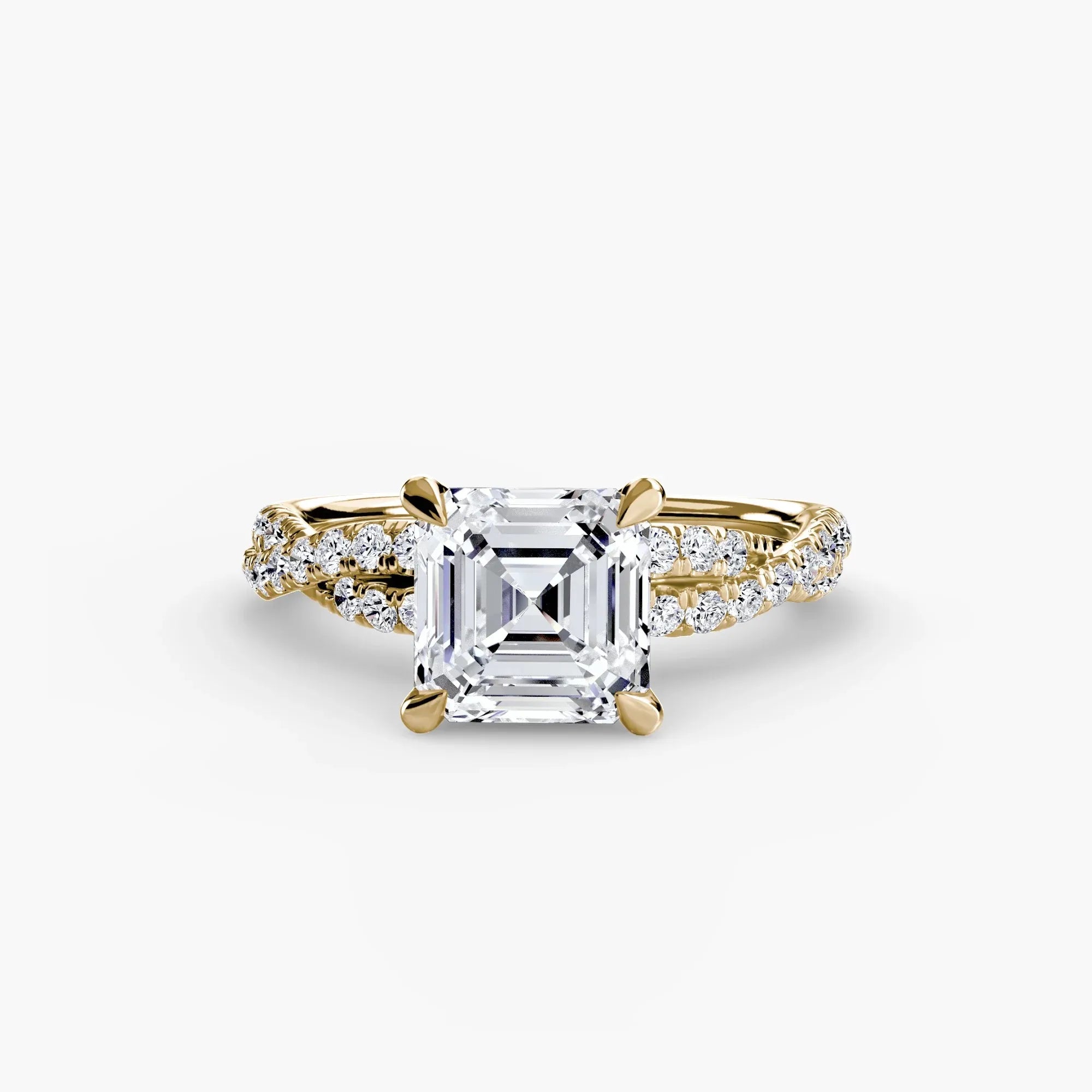 Twisted Pavé Sparkle - Asscher