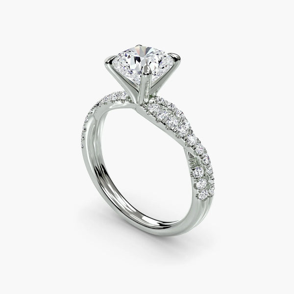 Twisted Pavé Sparkle - Cushion