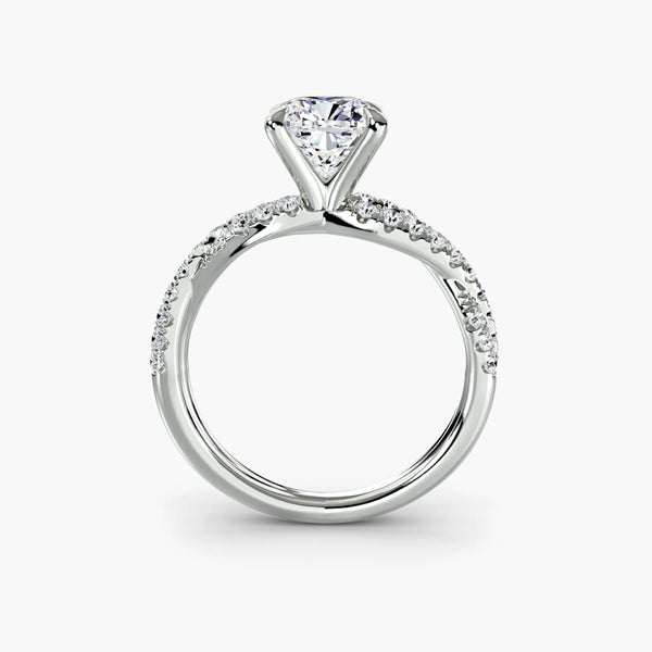 Twisted Pavé Sparkle - Cushion