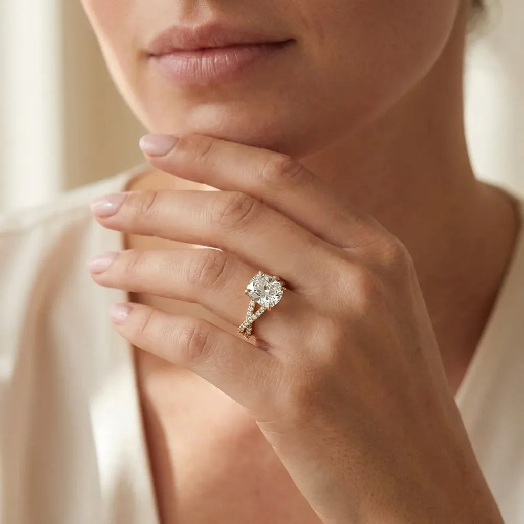 Twisted Pavé Sparkle - Cushion