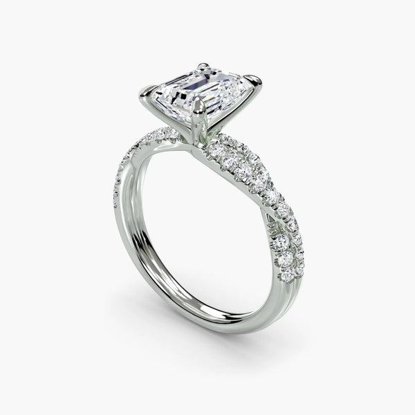 Twisted Pavé Sparkle - Emerald