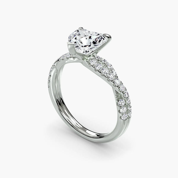 Twisted Pavé Sparkle - Heart