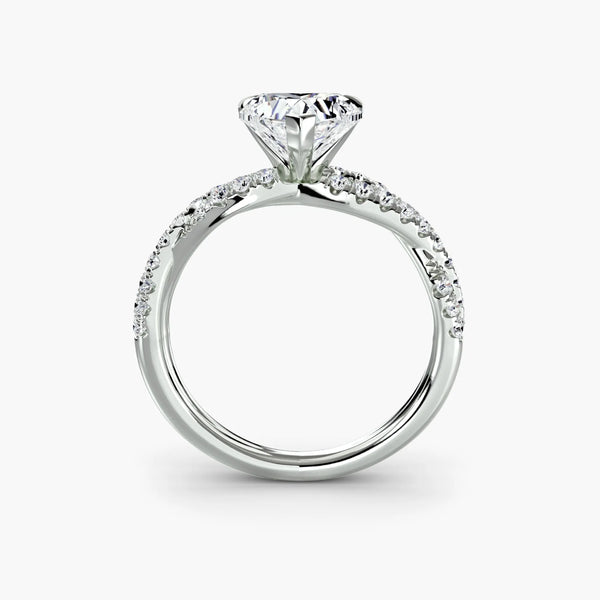 Twisted Pavé Sparkle - Heart