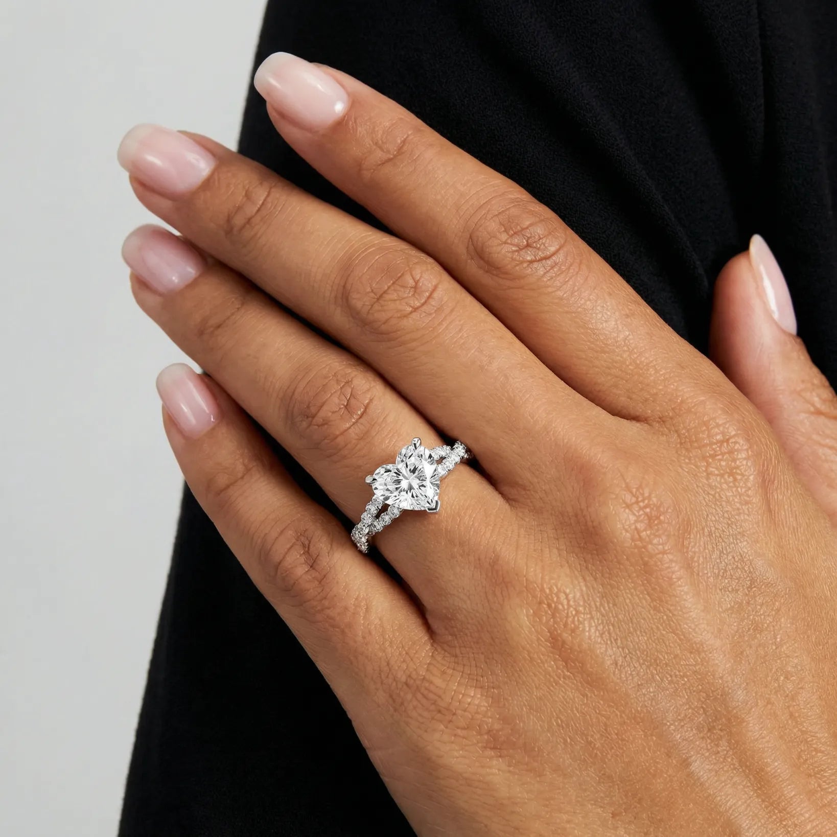 Twisted Pavé Sparkle - Heart