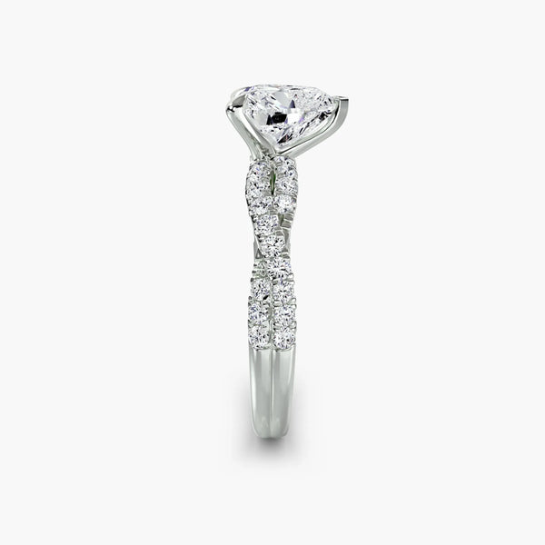 Twisted Pavé Sparkle - Heart
