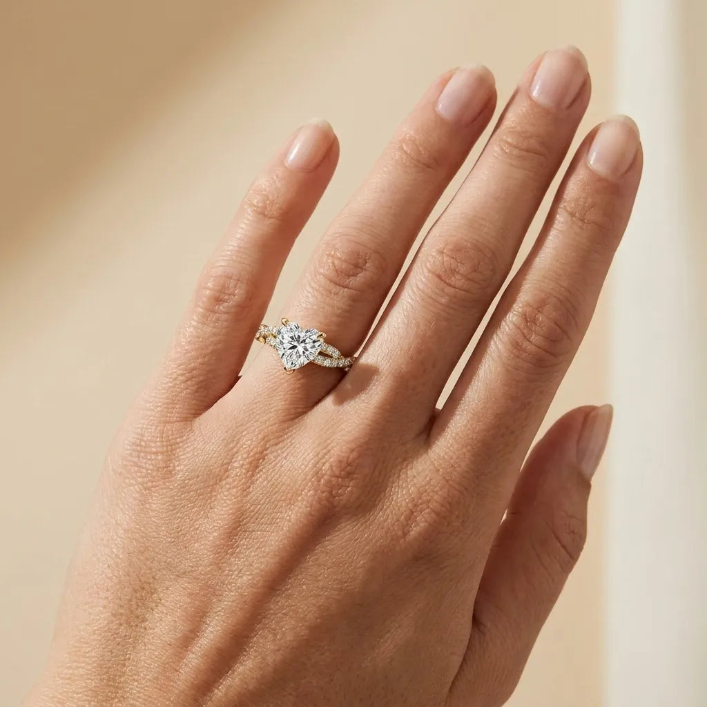 Twisted Pavé Sparkle - Heart