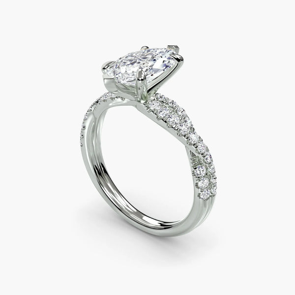 Twisted Pavé Sparkle - Marquise