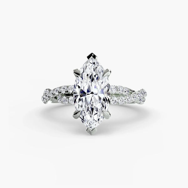 Twisted Pavé Sparkle - Marquise