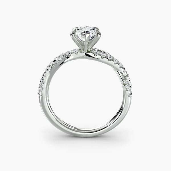 Twisted Pavé Sparkle - Marquise