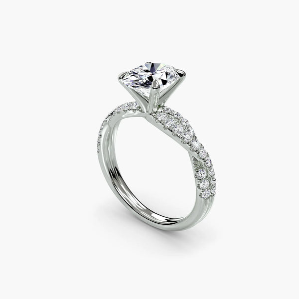 Twisted Pavé Sparkle - Oval