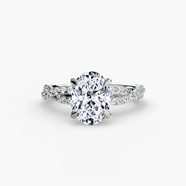 Twisted Pavé Sparkle - Oval