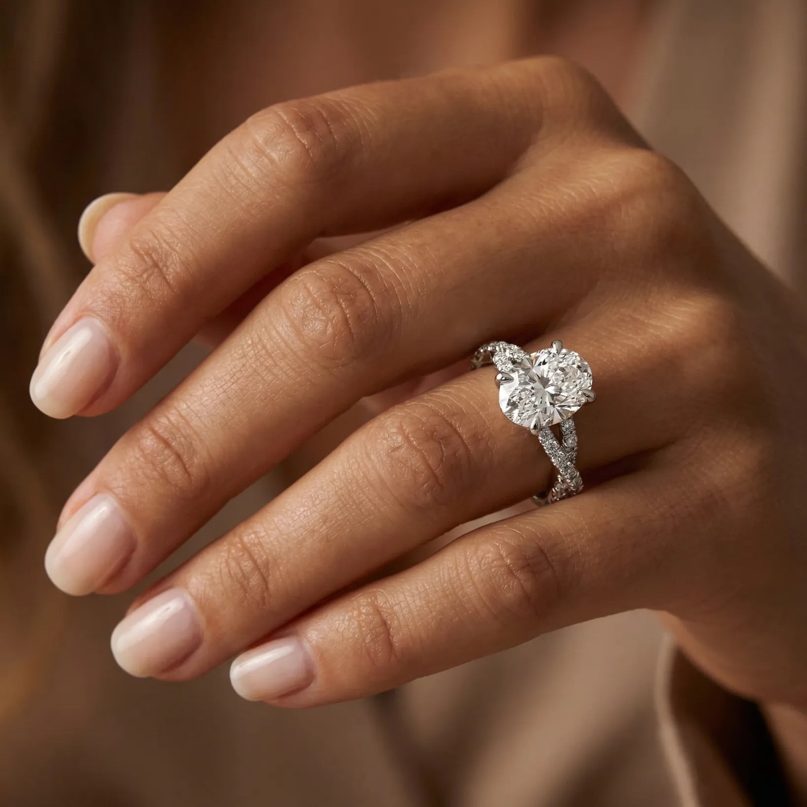 Twisted Pavé Sparkle - Oval