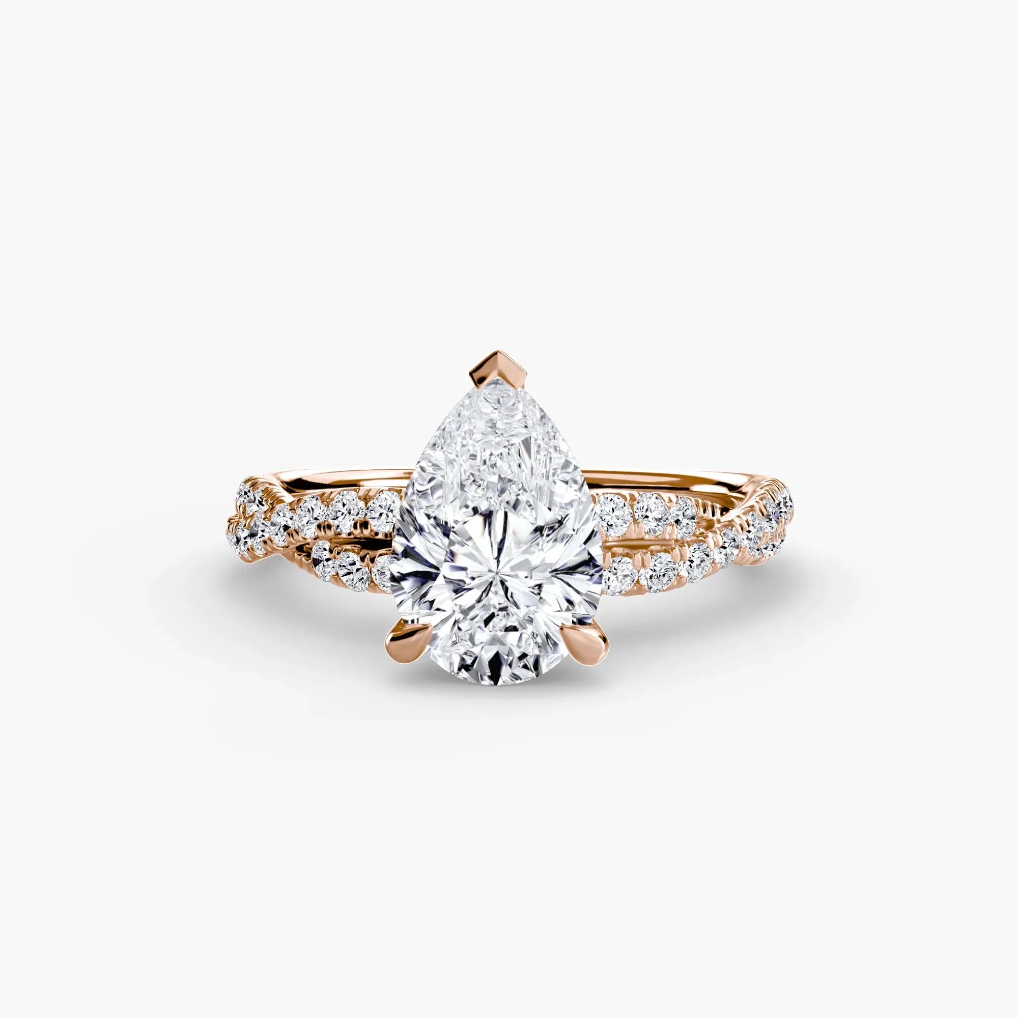 Twisted Pavé Sparkle - Pear